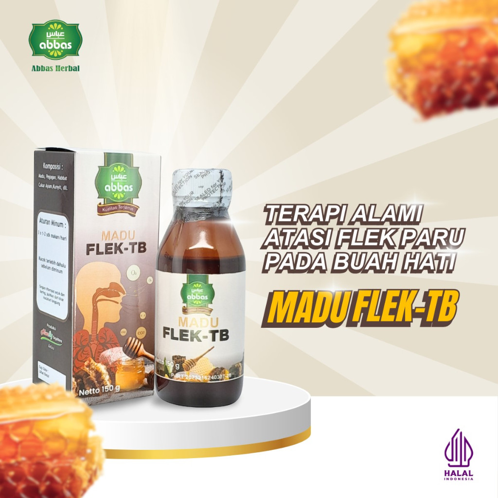 

Madu Batuk TBC Flek TB Paru Paru Abbas 150 gr