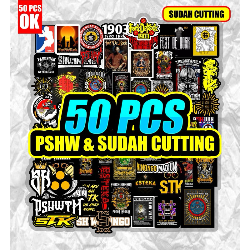 

Stiker PSHW isi 50pcs sudah cutting anti air