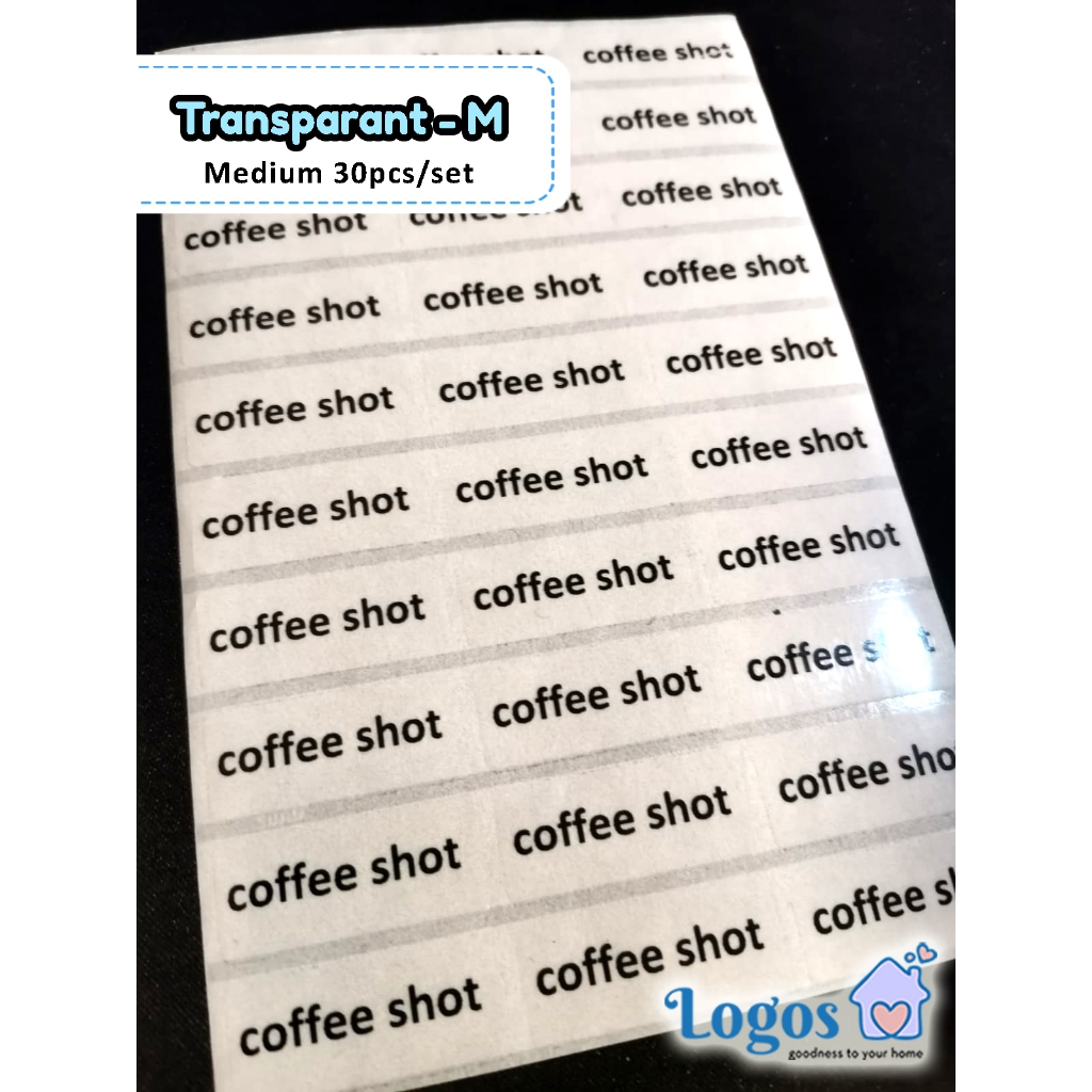 

Transparent Sticker MEDIUM Name Label