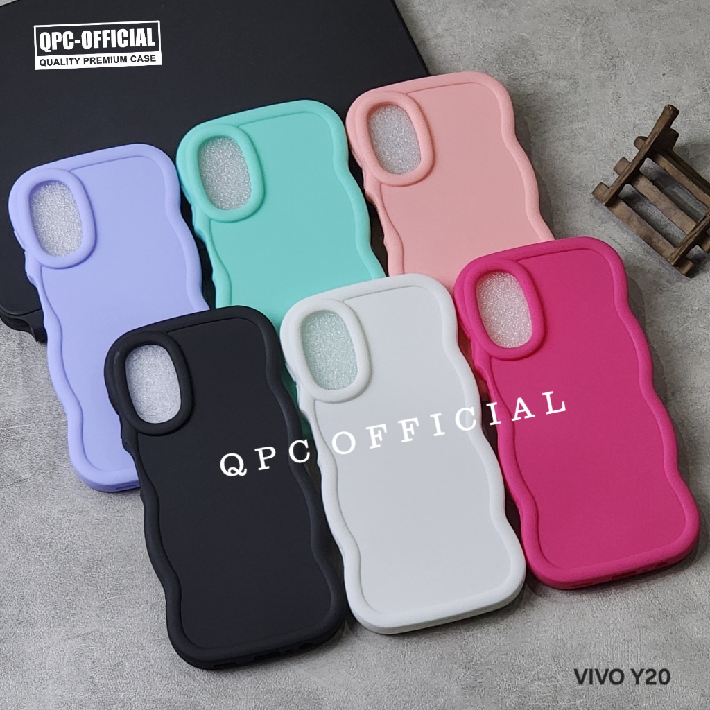 Case Macaron Warna Wave terbaru Sofcase Casing Vivo Y20 Vivo Y20S Vivo Y12S Vivo Y21S Vivo Y21A Vivo