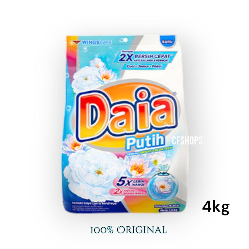 DAIA Deterjen Bubuk Putih - 4kg