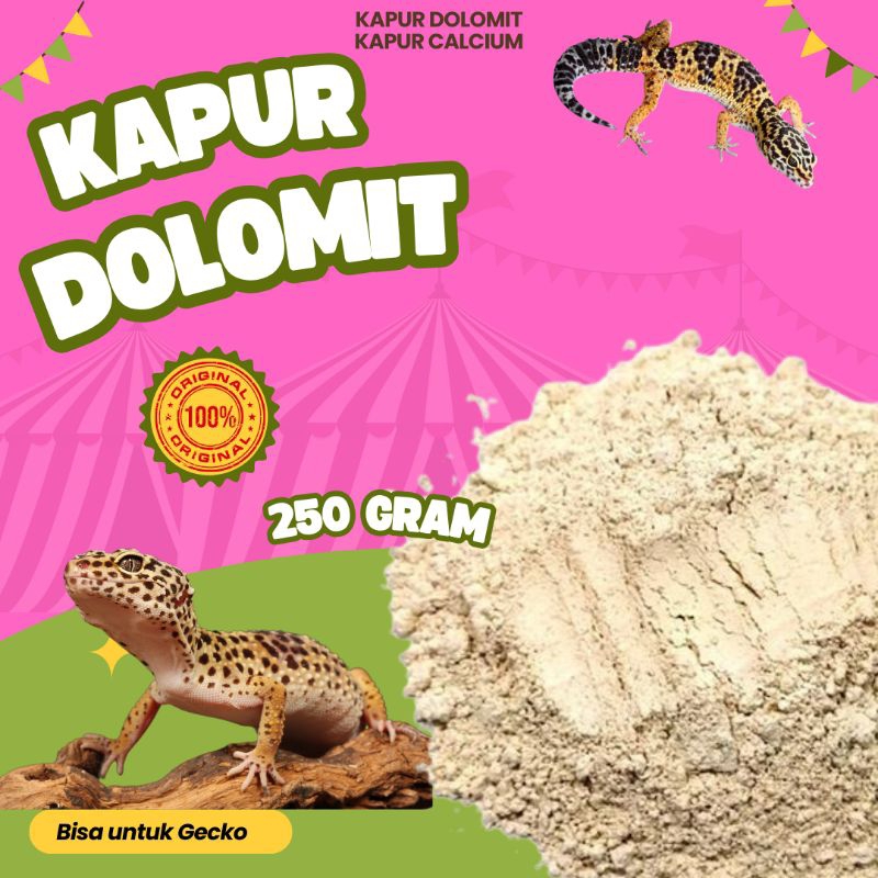 [1/4Kg]Pasir Dolomit gecko alas kandang gecko/kapur dolomit pasir dolomite murah
