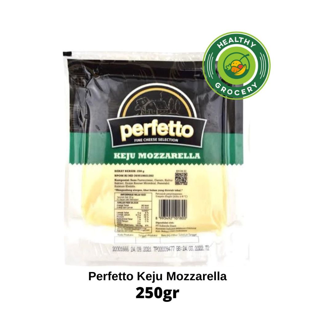 

Perfetto Mozzarella Cheese / Perfetto Keju Mozarela 250gr