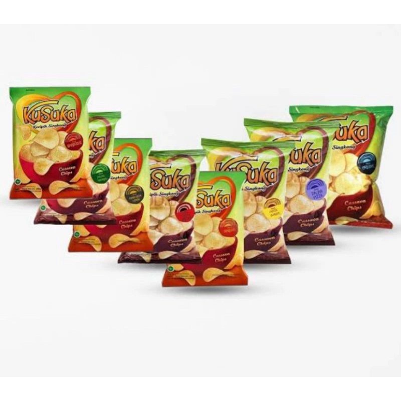 

Kusuka Keripik Singkong 60gr All Varian Aneka Rasa