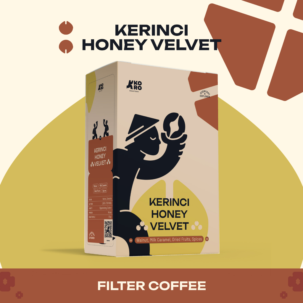 

KORO ROASTERS Arabica Kerinci Honey Velvet Biji Kopi Filter Roast - Single Origin Specialty Coffee