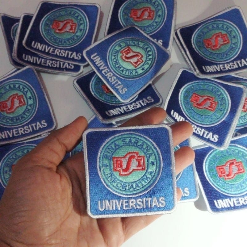 Bordir logo/bed  universitas BSI murah