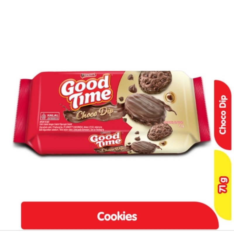 

GOOD TIME DOUBLE CHOC COOKIES 72G