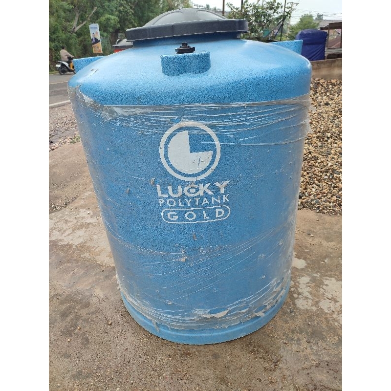Tangki Air merk LUCKY POLYTANK GOLD (5 lapis/layer) Anti Bacterial kapasitas 300 L, 550 L, 750 L, 95