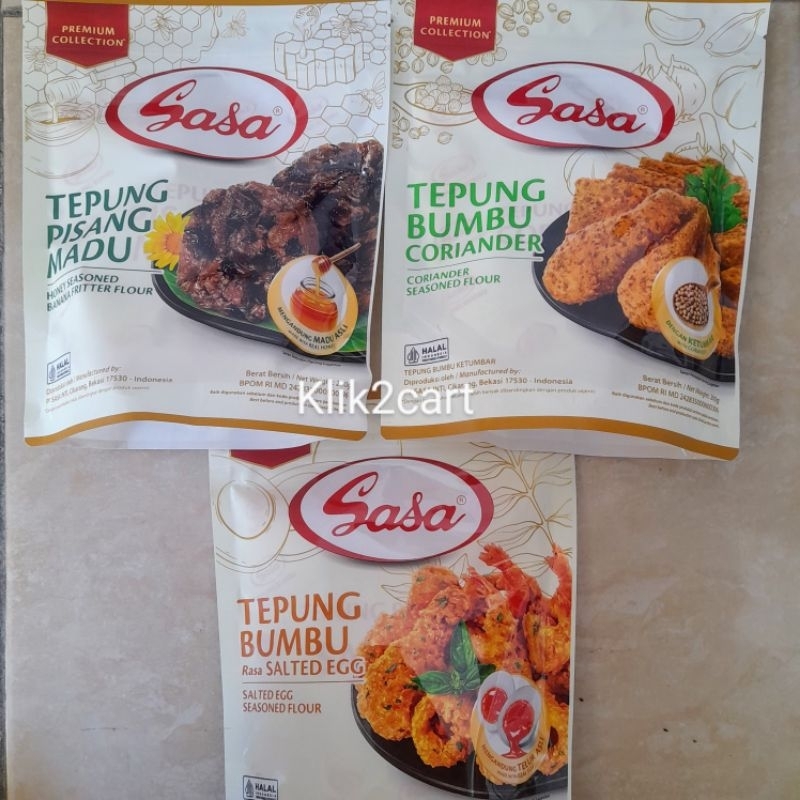 

Sasa tepung bumbu premium / sasa tepung bumbu / pisang madu / salted egg / coriander