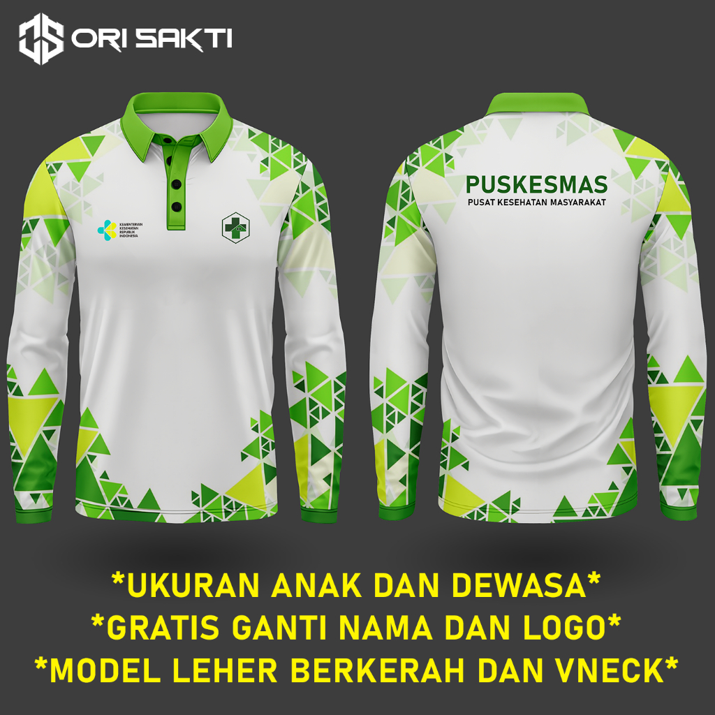 jersey puskesmas lengan panjang custom free desain