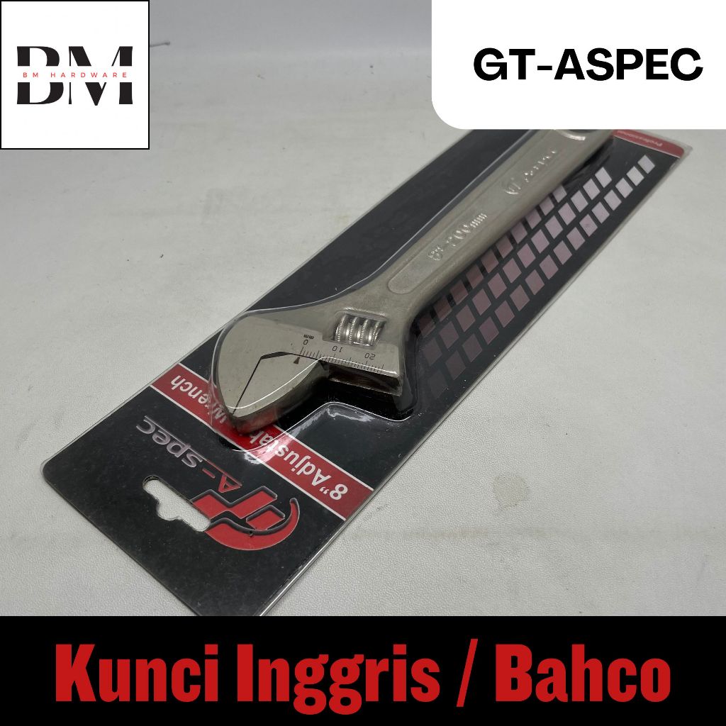 Kunci Inggris Bacho GT-ASPEC 8" (200mm)