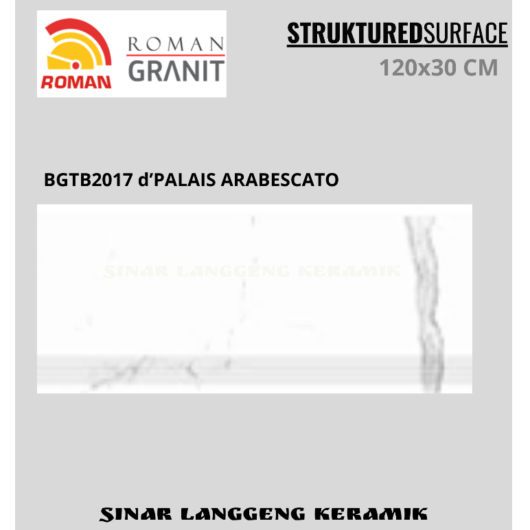 ROMAN d'PALAIS ARABESCATO BGTB2017 120X30 LANTAI TANGGA