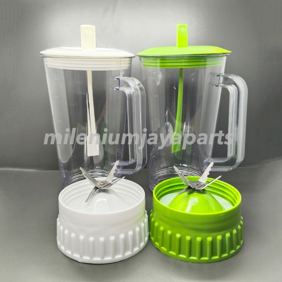 SET JAR + Mounting JUS MIYAKO NATIONAL  1 Liter BL 101 / 102 MIKA TERMURAH / Gelas Wadah Tabung Temp