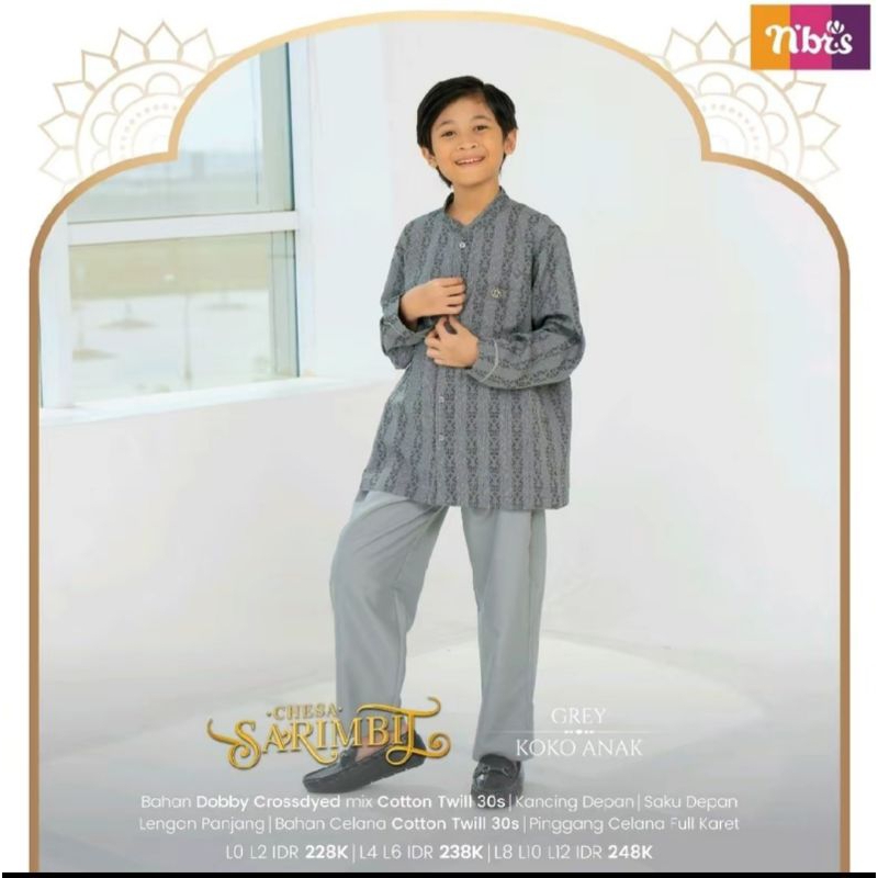 SET KOKO ANAK LENGAN PANJANG NIBRAS