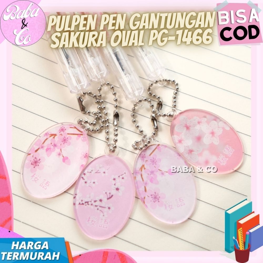 

PEN GANTUNGAN SAKURA OVAL PULPEN LUCU UNIK MURAH PULPEN GANTUNG KOIN OVAL SAKURA UNIK