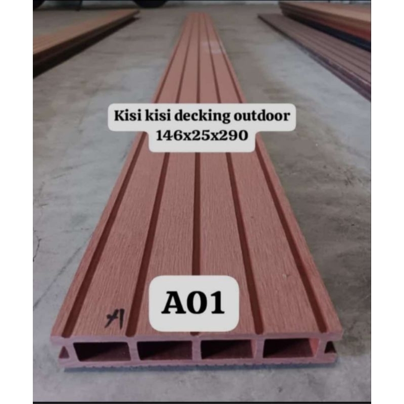 decking wpc lantai outdoor/lantai kayu/decking kayu