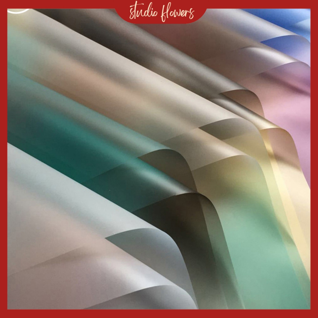 

Flower Wrapping Paper Gradient Cellophane Kertas Florist Kertas Bunga Buket KB6075