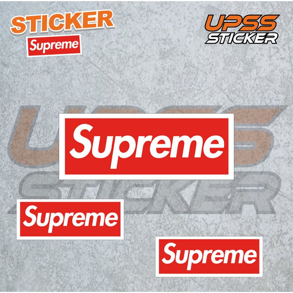 

Stiker Sticker Supreme Case Phone Logo Brand Band Aesthetic Journal Clothing Basic Casing Striping Tempel Label Merk Dinding Graftac Vinyl High Quality decal