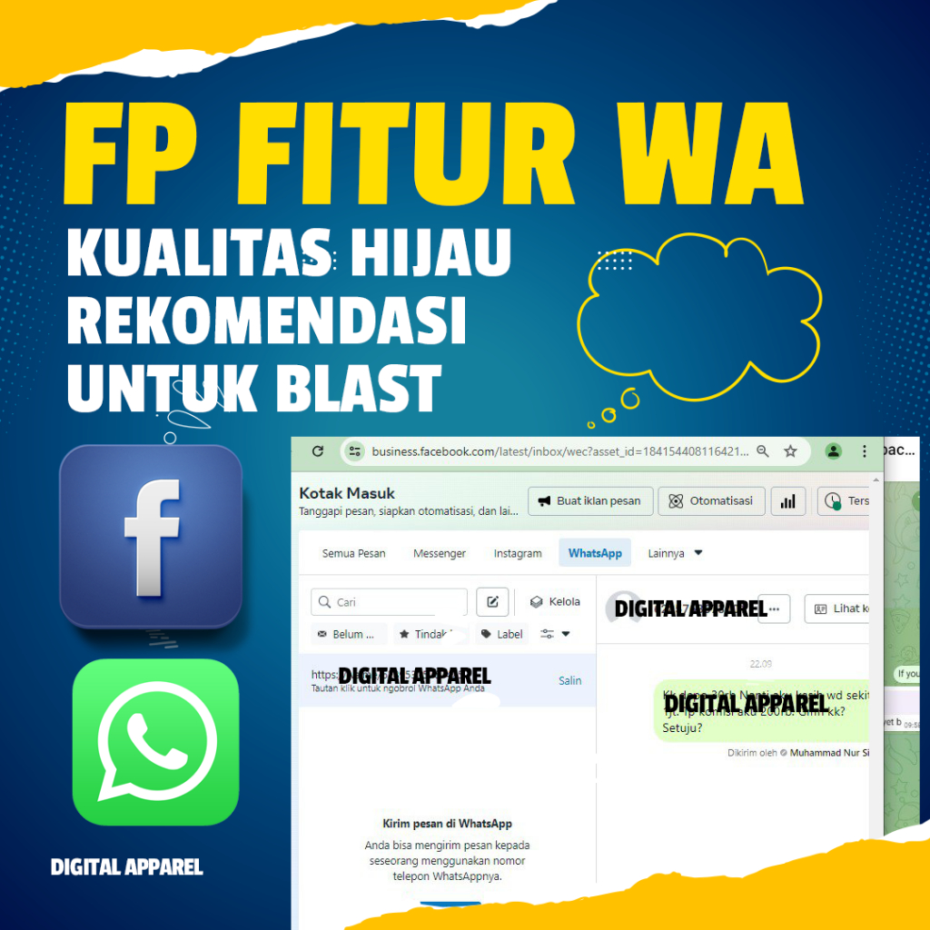 Fanspage Fitur Wa| Fp Fitur Wa | Master Fitur Wa Rekomendasi Hijau Untuk Blast/Ads