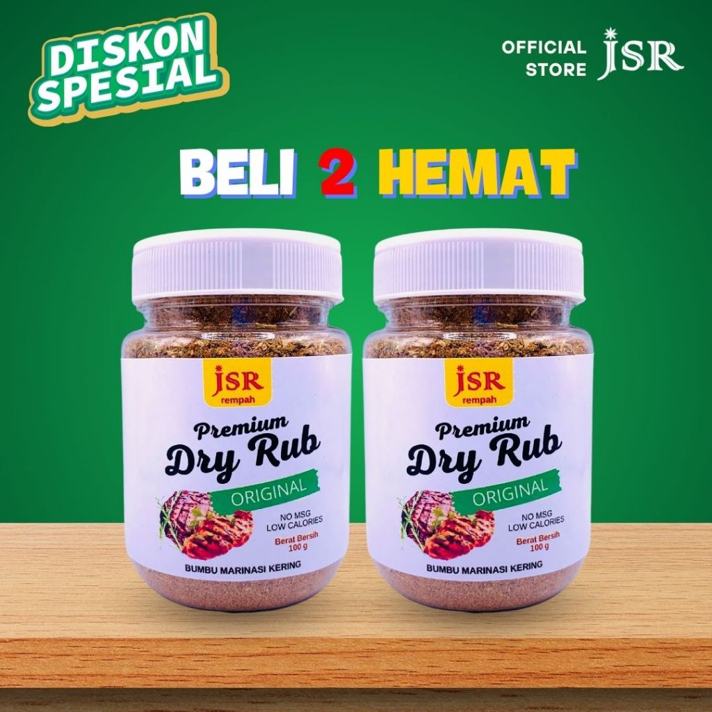 

BUNDLE PAKET 2 DRY RUB Bumbu Marinasi Rendah Kalori Bumbu Original Serbaguna JSR Rempah