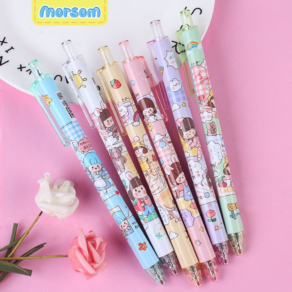 

MORSOM - Pulpen Gel 0.5 Karakter Lucu Pen Gel Ballpoint Bulpen Bolpoin Bolpoint Pena Cute