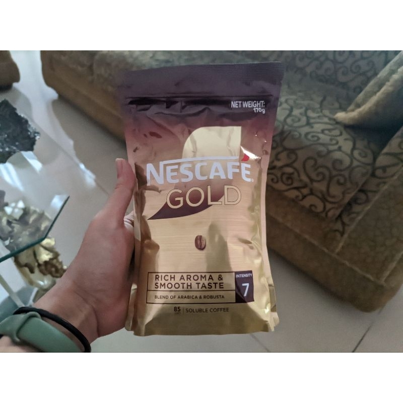 

Kopi Nescafe Gold Refill 170gr 170 gram Original Rich & Smooth Coffee Pouch