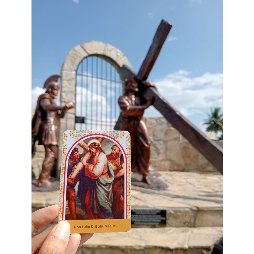 Benteng Onderdil Kartu Doa Katolik-In Nomine Patris Et Filii Et Spiritus Sancti/ Devosi Katolik/