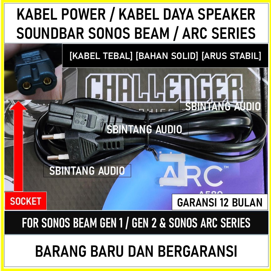 Kabel power soundbar SONOS BEAM SONOS ARC Series terbaru