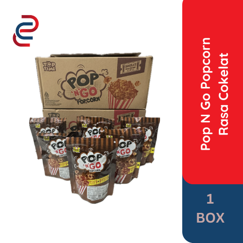 

Pop N Go Pop Corn (1 Box - 30 pcs) Cemilan Manis Snack Kemasan Makanan Ringan