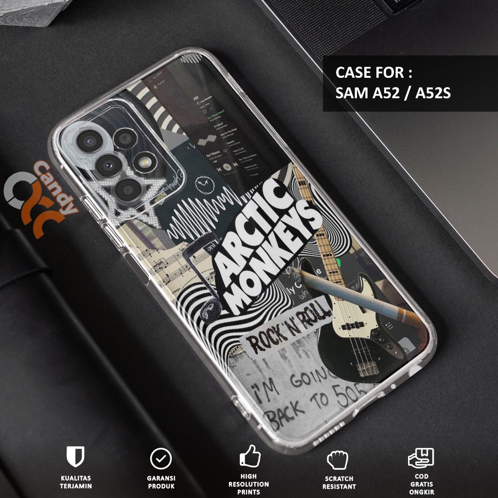 Case SAMSUNG A52 - Casing SAMSUNG A52S Motif ARTIC BRANDED - Softcase Premium Fourside - Bening Tran