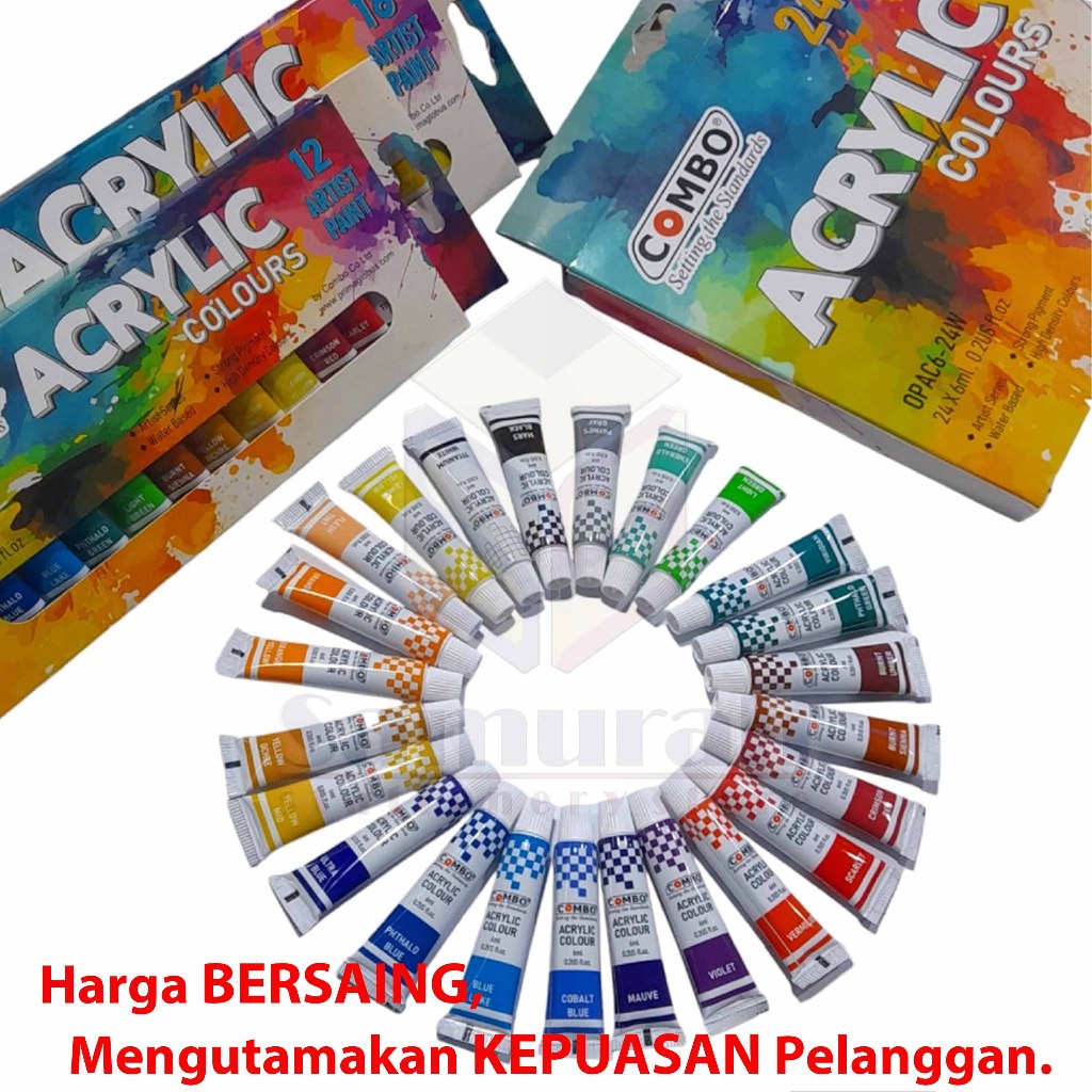 

Cat Akrylic Joyko ACC 5 isi 24 Warna / Acrylic Color 24 w ACC-5-12 / 1 set 24 Colours 5 ml
