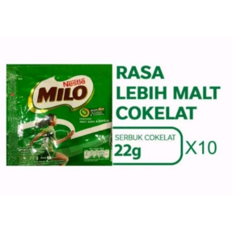 

Milo aktiv go 1 Renceng 10 sachet 22 gram