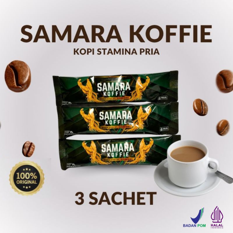 

SAMARA KOFFIE Minuman Serbuk Rasa Kopi isi 3 saset