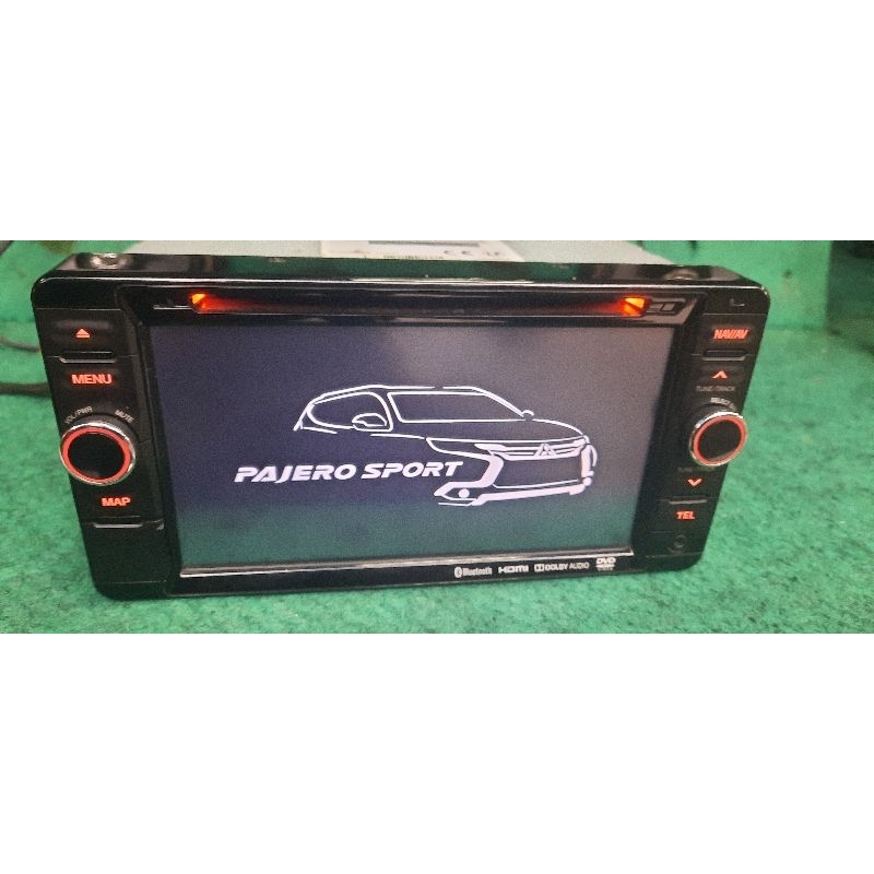 hu clarion nx-407AW orginal mitsubishi pajero sport
