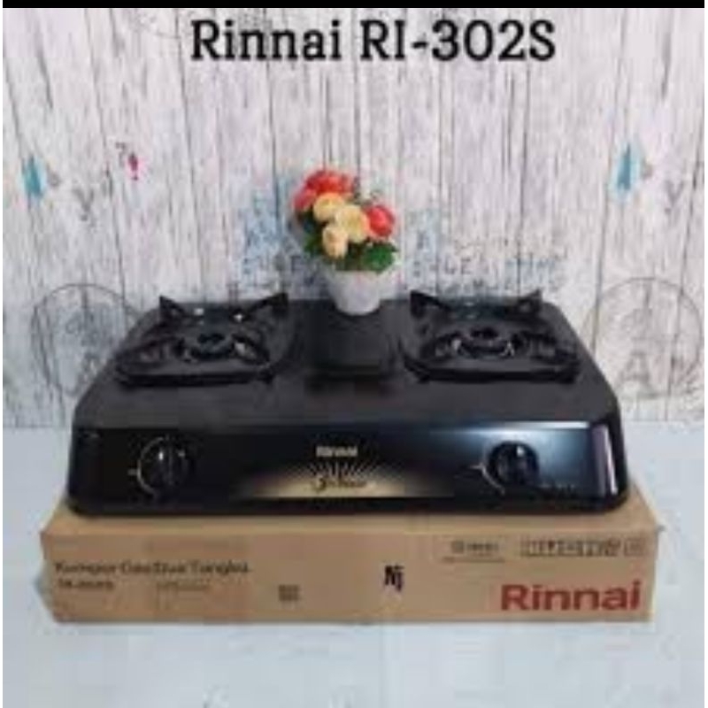 RINNAI RI-302S  Kompor Gas Rinnai 2 Tungku RI 302 S RI302S