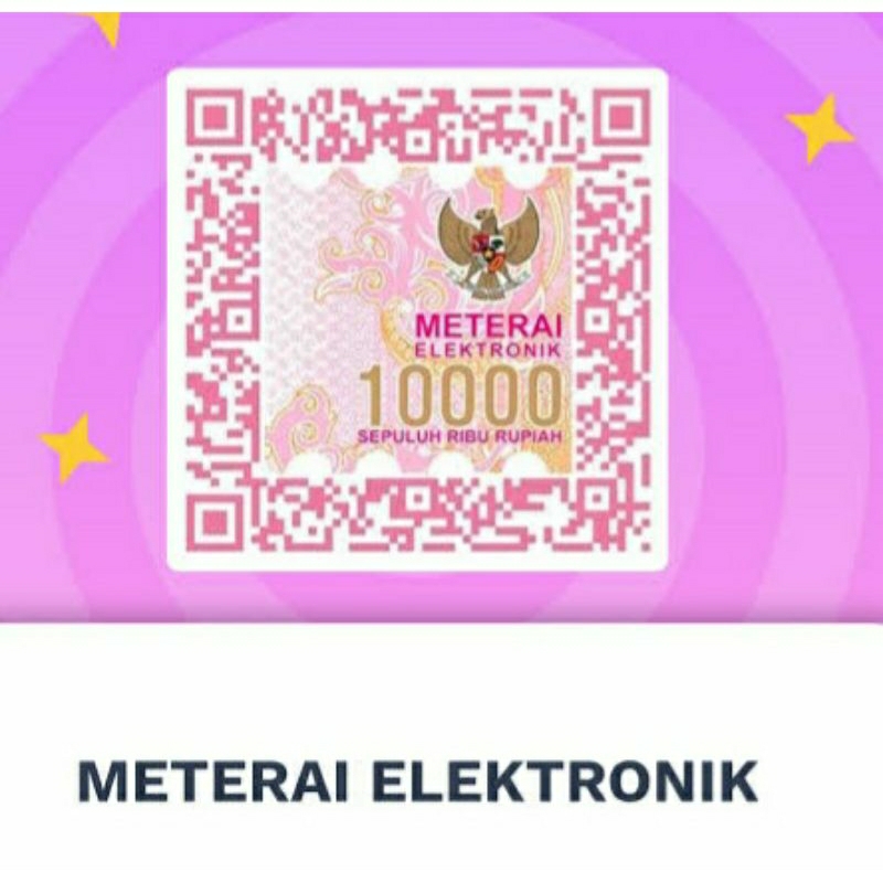 

E meterai 10000/Elektronik meterai/Meterai Digital Resmi Peruri.