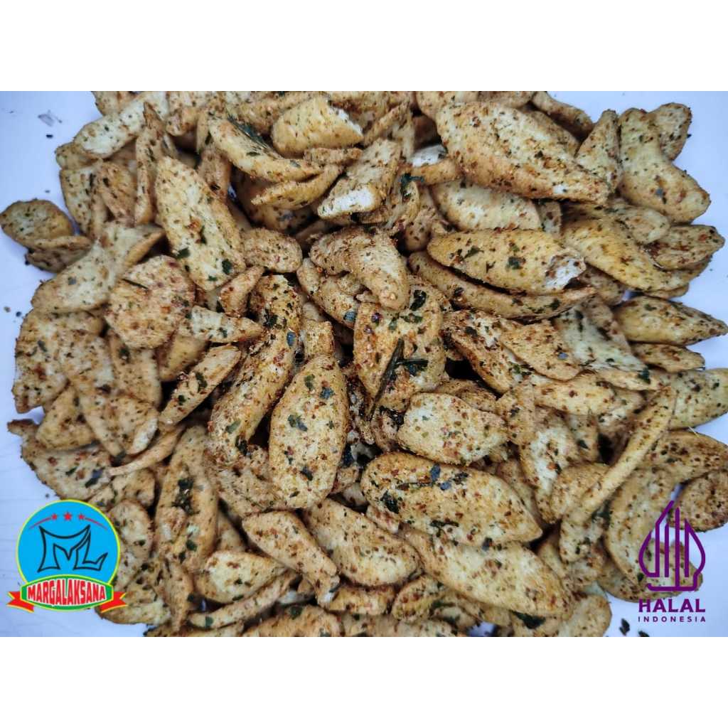 

Otak-Otak Crispy by MargaLaksana Snack pedas gurih daun jeruk 250gr