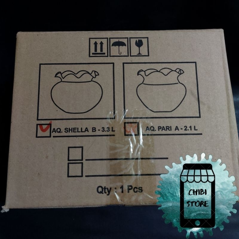 AQUARIUM KACA BULAT 3,3LITER / AQUARIUM BULAT 3,3LTR / FISH BOWL 3,3 LITER / AQUARIUM TOPLES 3,3 LIT