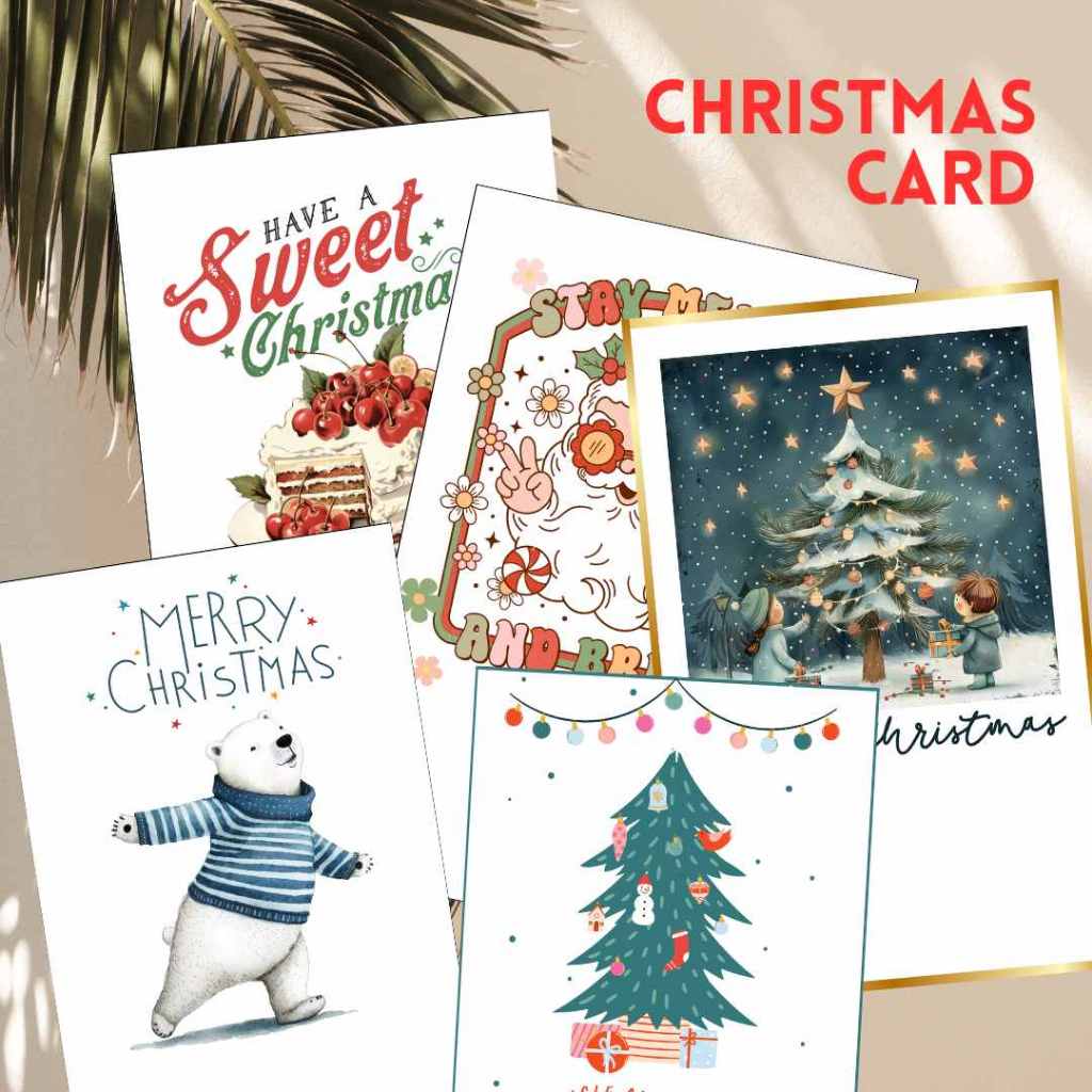 Kartu Natal Kartu Ucapan Natal Christmas Card Greeting Card