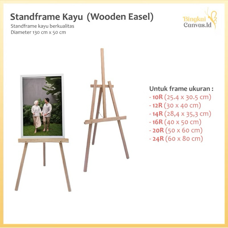 

Stand frame foto prewedding besar / stand bingkai kayu / stand lukisan / stand kanvas lukis /Tripod Frame Kayu, Tripod Kayu white Board, Tripod Kayu Foto Untuk Terbaik