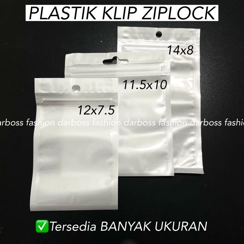 Plastik Klip Ziplock isi 10/ Plastik Aksesoris / Packaging Ziplock / Packaging Aksesoris Kalung Cinc