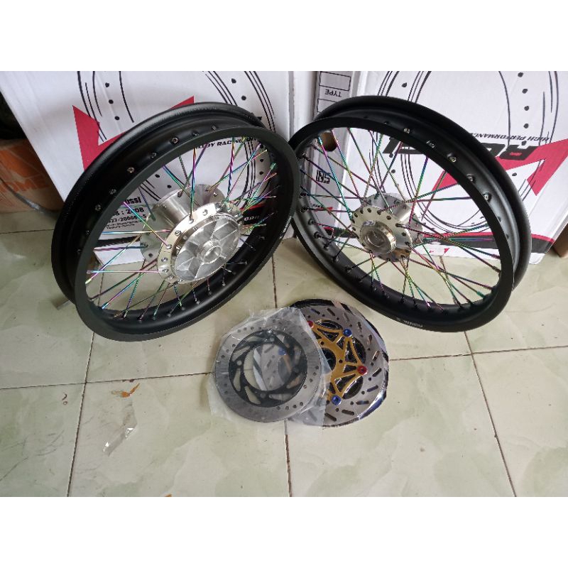 velg jari jari Ninja r/rr tapak lebar 250/215x17 siap pasang