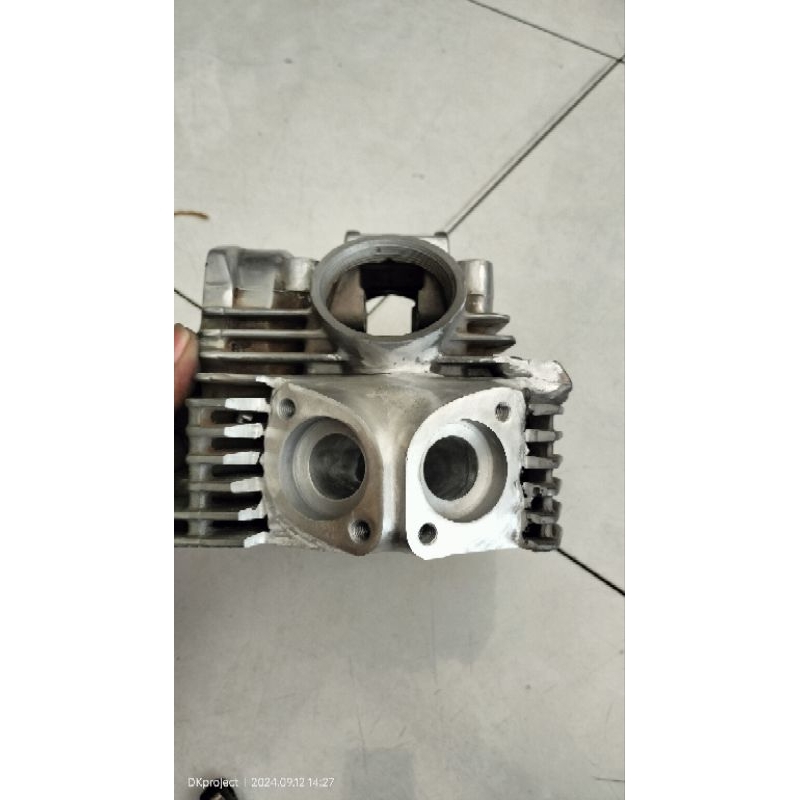 cilynder head silinder kop deksel YAMAHA SCORPIO TWIN PORT dua lubang knalpot cocok untuk custom
