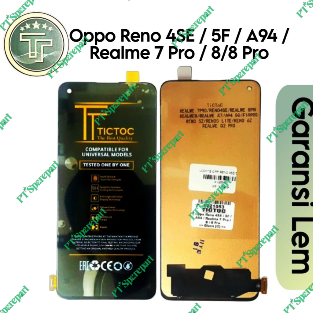 LCD Touchscreen Fullset Oppo A94 4G / F19 Pro / Reno 4 SE / Reno4 SE / Reno5 F 5F / Realme 7 Pro / 8
