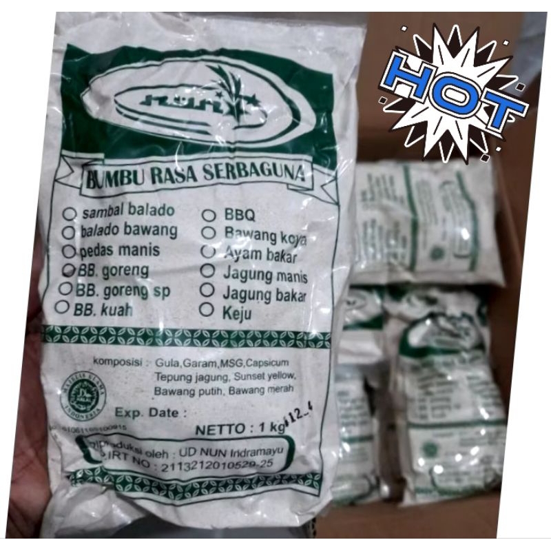 

kemasan respack 100/grm bumbu martabak telur, cilor kebab DLL