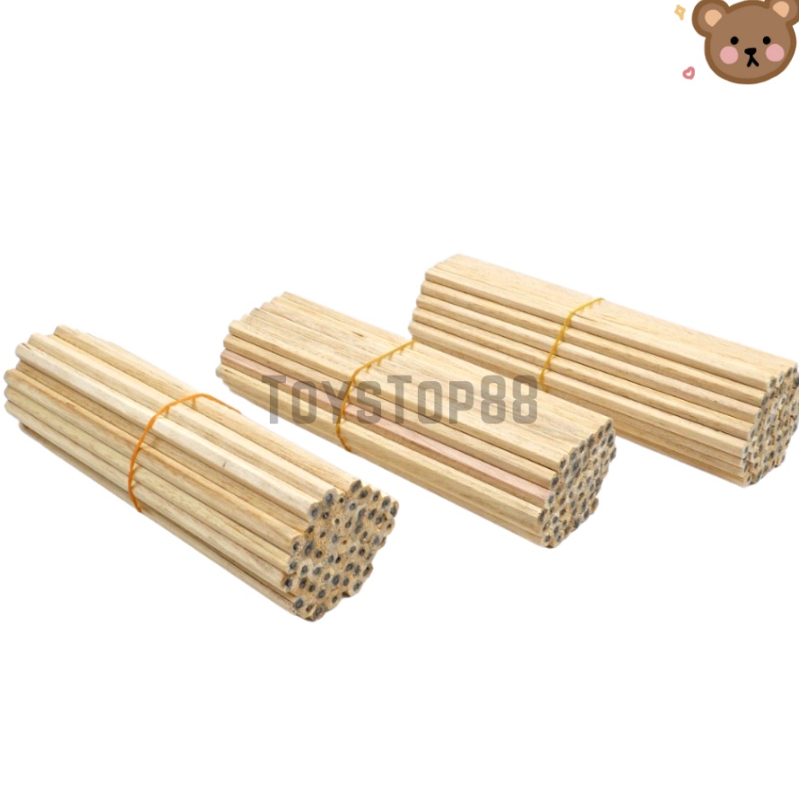 

HEMAT Pensil Kayu Polos 2B Murah Pencil Souvenir Hotel Segi Enam Hexagonal Bulat Serut 1 IKET isi 5 PCS