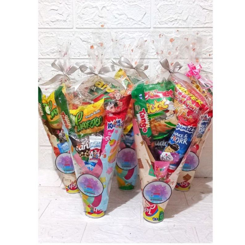 

CONE SNACK ULANG TAHUN/SOUVENIR ULANG TAHUN murah meriah, lucu, menarik dan bisa untuk acara lainnya