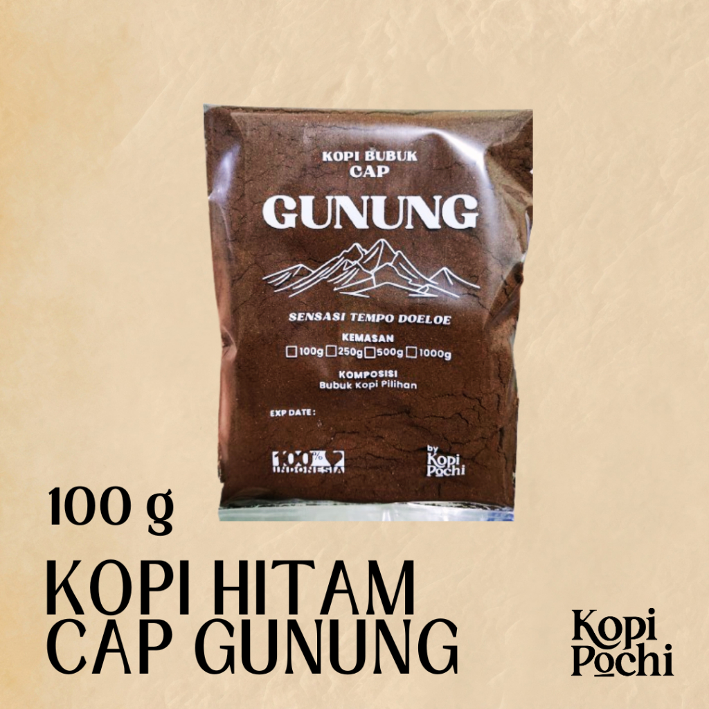 

Kopi hitam cap Gunung 100 gram