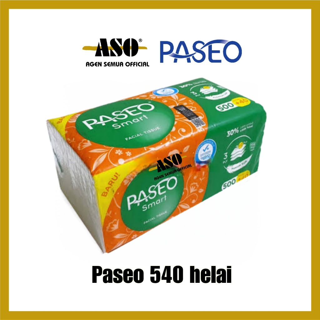 tissue / tisu paseo smart 540 helai facial tissue PROMO 