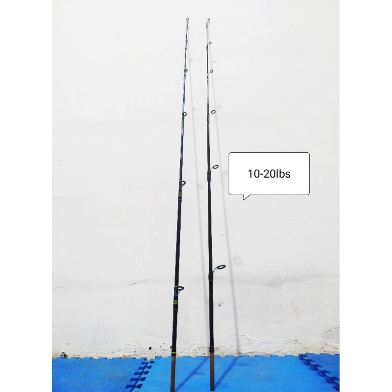 Joran atas {top} diameter 6mm 10-20 lbs bahan Carbon sutet